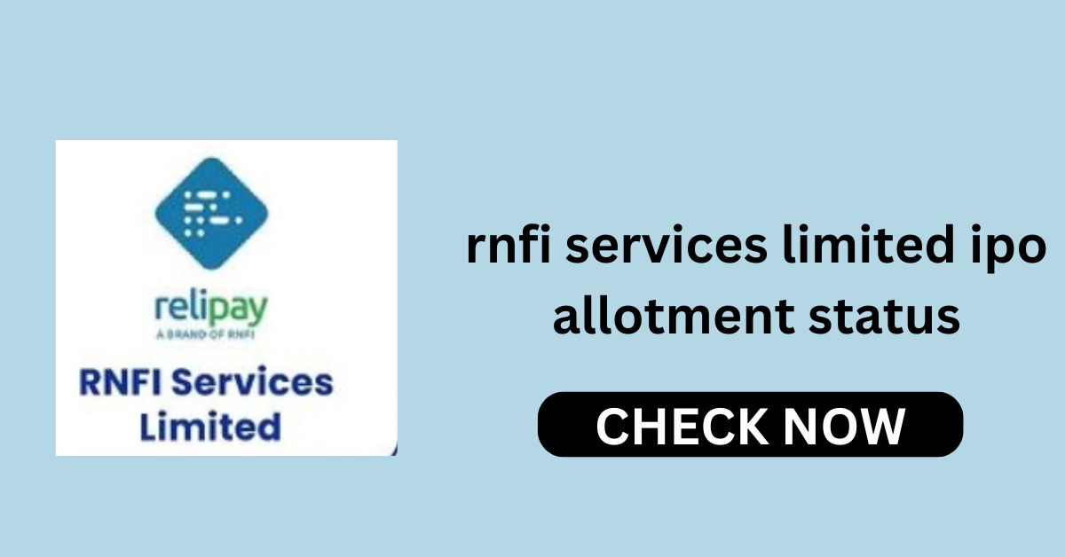 rnfi services limited ipo allotment status